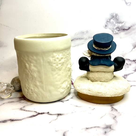 ❌❌SOLD❌❌Snowman Candle With Lid Christmas Holiday - Picture 7 of 14